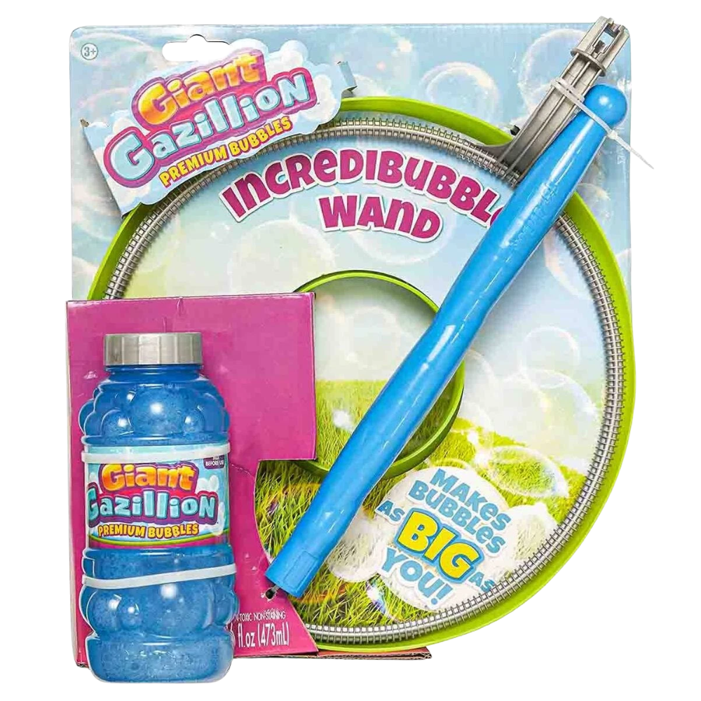 Gazillion Premium Incredibubble Wand Set Giant Bubble Maker Outdoor Kids Toy