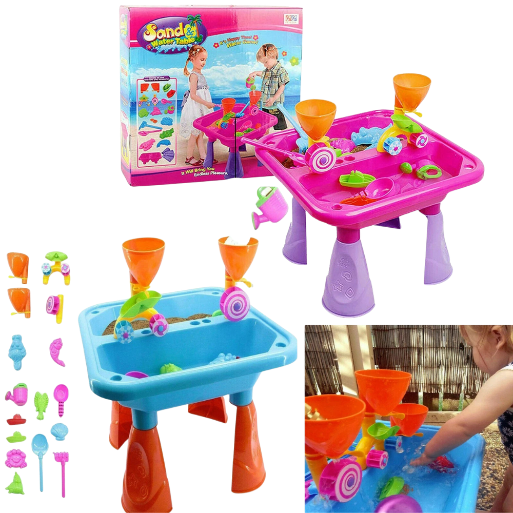 Kids Sand and Water Table Garden Sandpit Play Set with Accessories