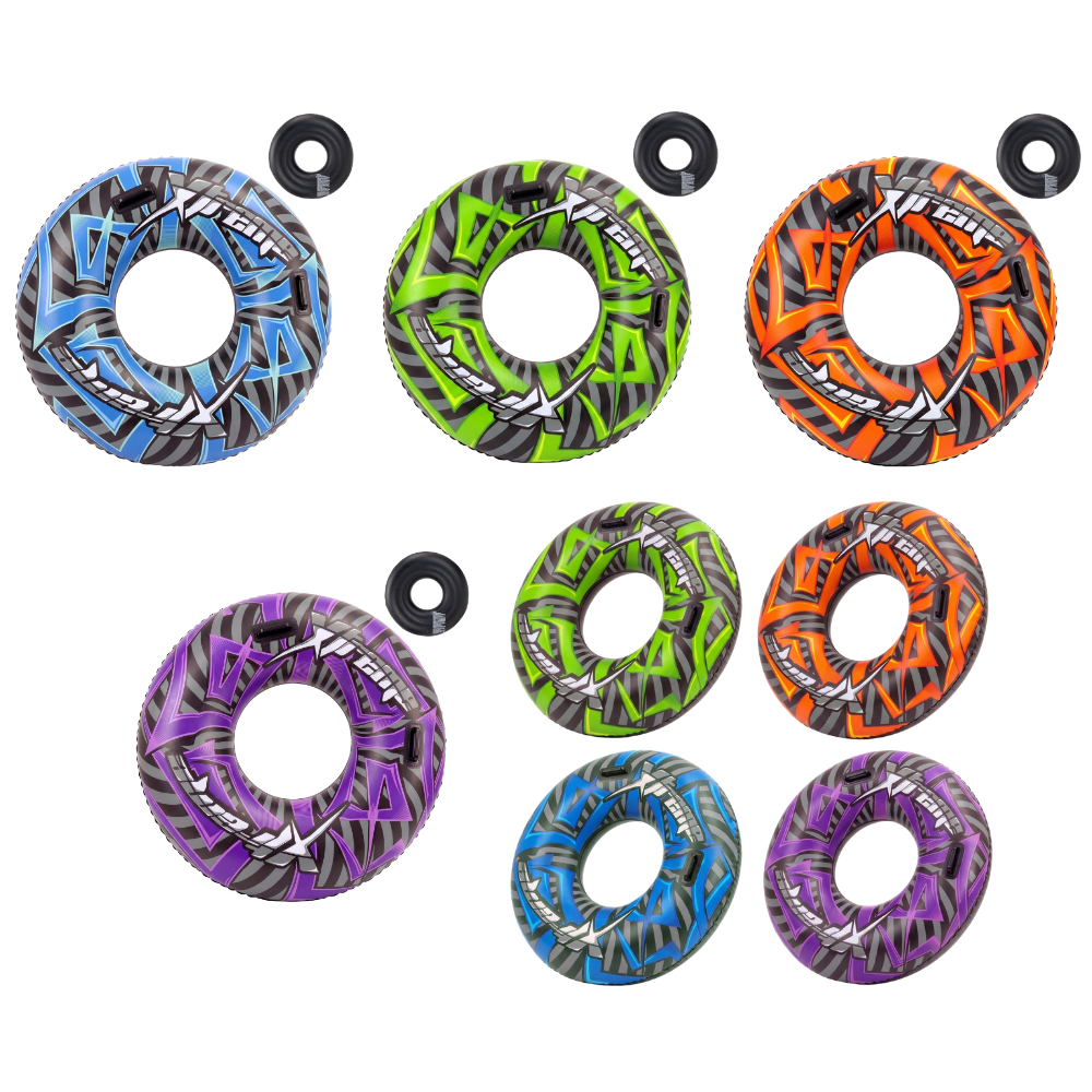 Inflatable Pool Ring 47 Inch 119cm Turbo Extreme Swim Float with Handles for Kids Adults