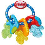 Nuby Icy Bite Keys Baby Teether with PureIce Cooling Gel, Textured Teething Toy 3+ Months