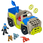 Imaginext Jurassic World Track Transport Dino Truck Vehicle Set Dinosaur Toys 3 Dinosaur
