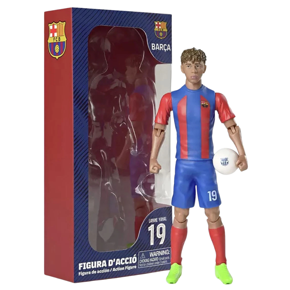 Banbo Lamine Yamal Fc Barcelona Fully Articulated Football Figurine  24cm Collectible Figure