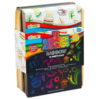 12 Rainbow Scratch Pads Kids Art Activity Party Bag Fillers Classroom Prizes