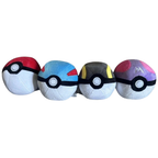 Pokémon Poké Ball Plush Soft Toy Teddy 4-Pack – Poké Ball Great Ball Ultra Ball Master Ball