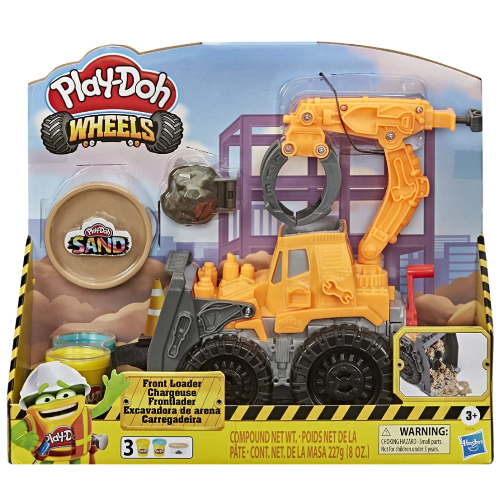 Play-Doh Wheels Front Loader Toy Truck with Non-Toxic Compound 2 Colours Kids Creative Set
