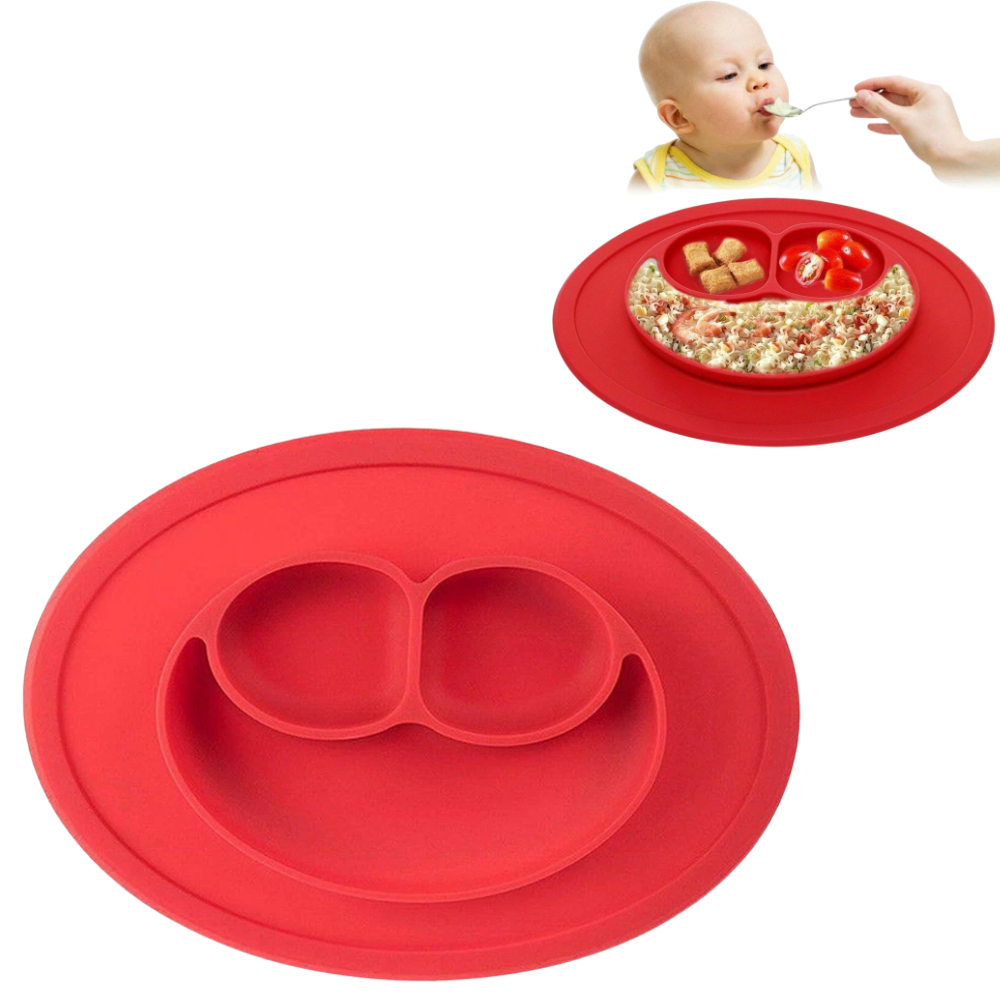 Silicone Baby Feeding Snack Mat Toddler Suction Placemat & Food Tray
