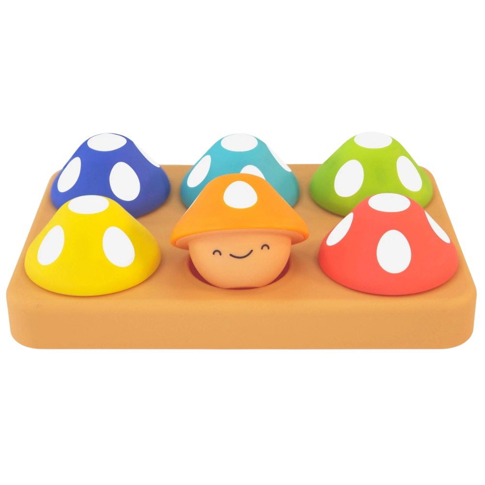 Sassy Matching Mushrooms Baby Sorting Toy Sensory and Emotion Learning