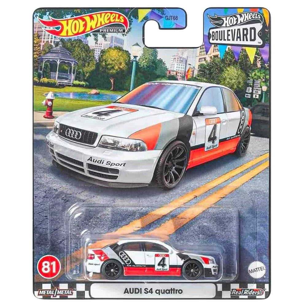 Hot Wheels Premium Boulevard Audi S4 Quattro #81 Diecast Collectible HKF30