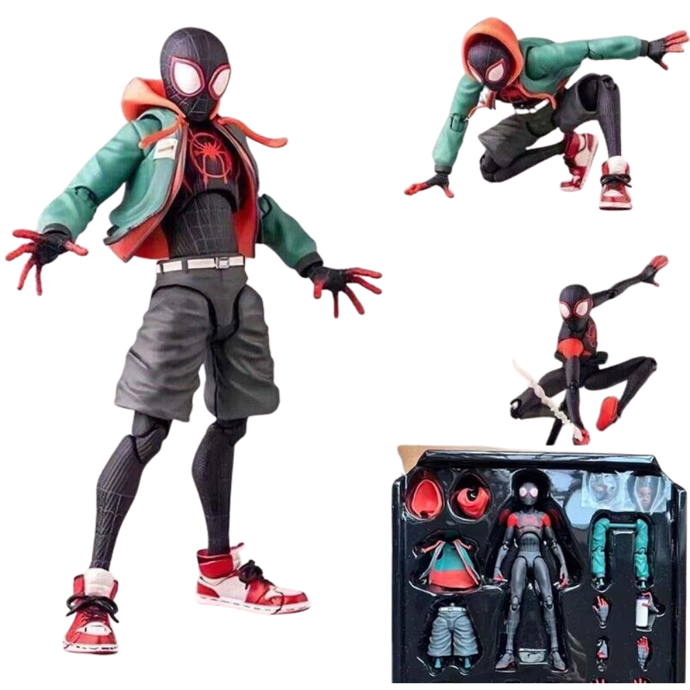 Spider-Man Miles Morales PVC Action Figure Toy Across the Spider-Verse Collection