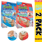 Zimpli Kids Gelli Baff Powder Pack of 2 Blue Red Colourful Goo Bath Sensory Play Toy