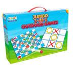 Jumbo 2-In-1 Garden Games Kids Giant Snakes & Ladders Noughts Crosses Family Game Fun Game