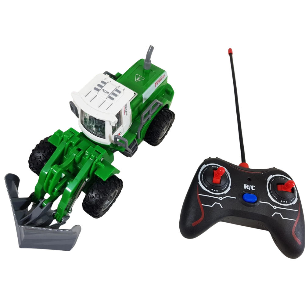 Remote Control Farm Tractor Rc Front Loader Digger Kids Toy Gift for Boys Girls Age 3+ Uk