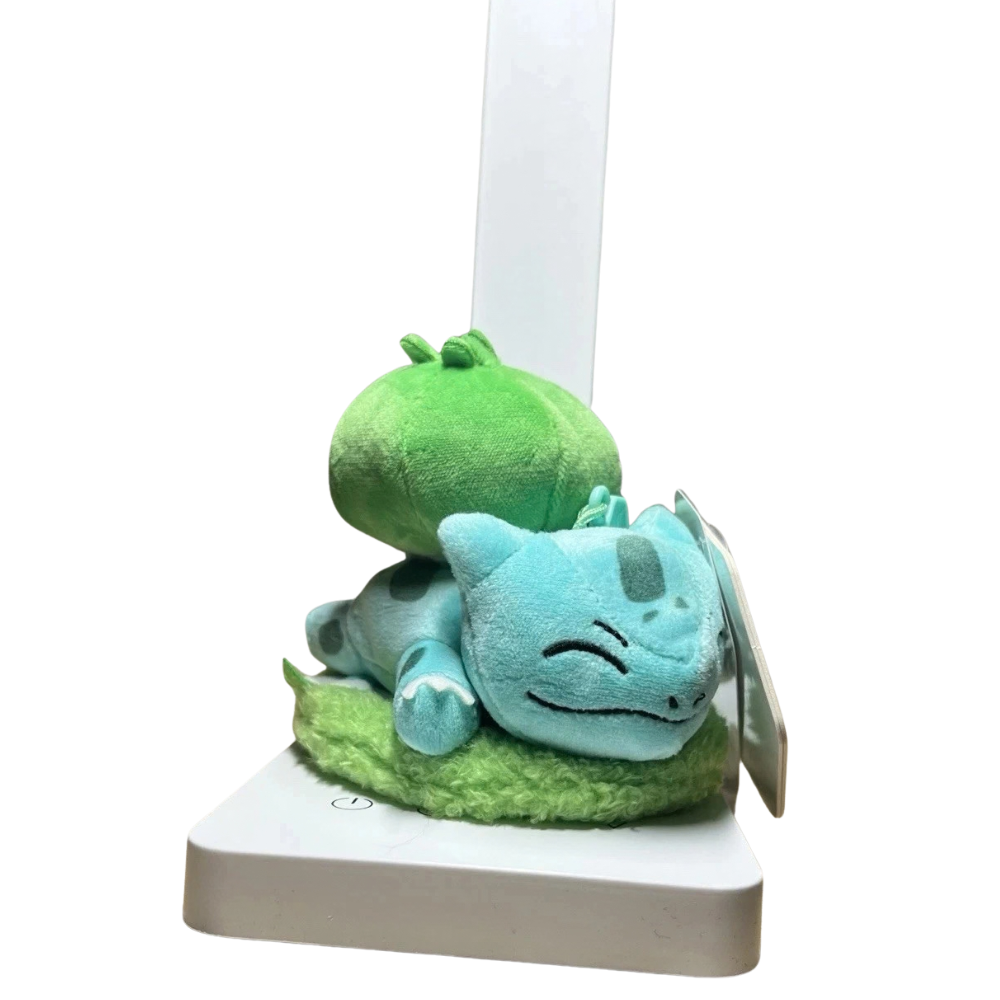 Pokemon Bulbasaur Sleeping Plush Soft Toy Dangler Keychain Backpack Collectible Kids Gift