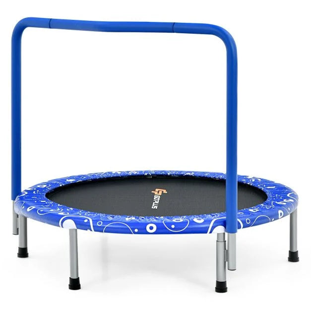 Outdoor Folding Trampoline for Children with Safety Padding and Handle