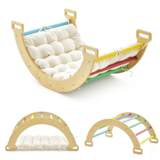 2-in-1 Arch Rocker with Soft Cushion for Kids