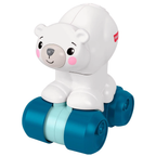 Fisher-Price Interactive Polar Bear Press & Go Baby Crawling Toy Sensory Activity 9M+