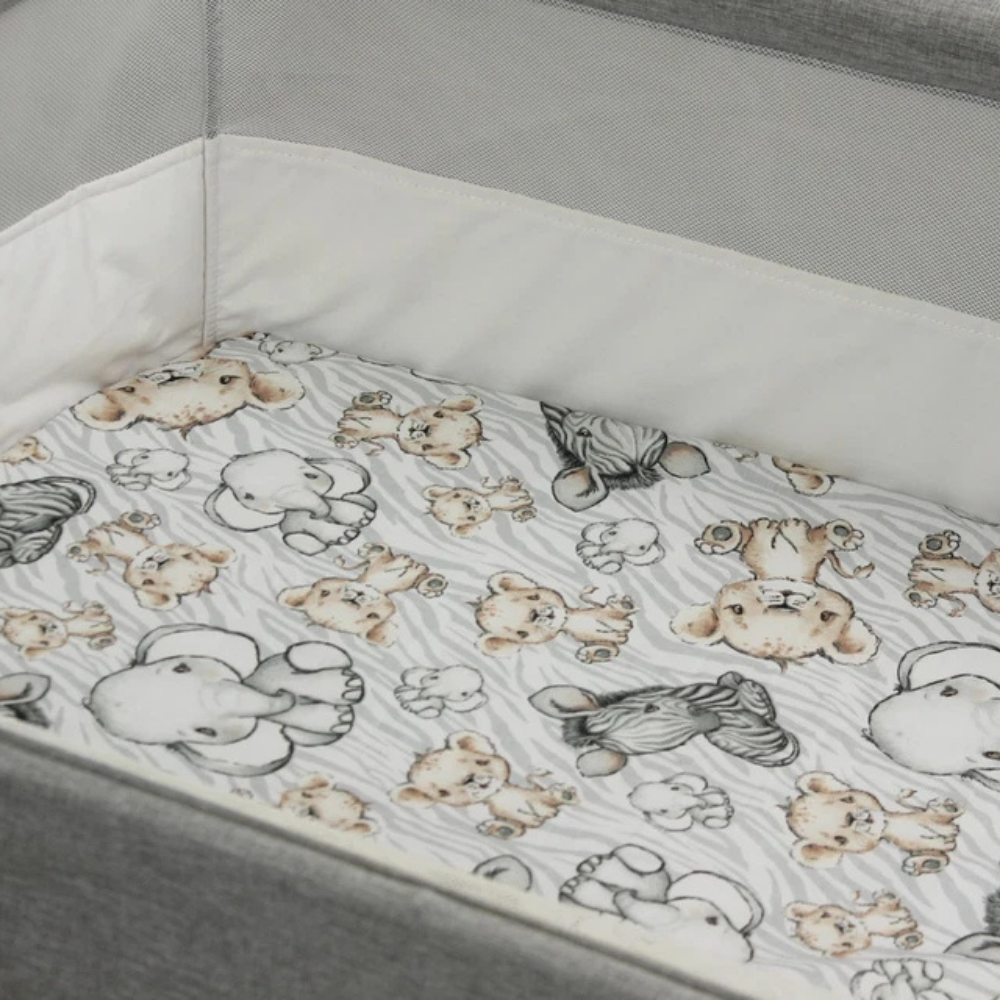 2 Pack 100% Cotton Fitted Sheets for Chicco Next2Me Bedside Crib 55 x 90 cm