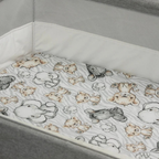 2 Pack 100% Cotton Fitted Sheets for Chicco Next2Me Bedside Crib 55 x 90 cm