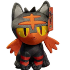 Pokemon Litten Plush Soft Toy Teddy 22cm Cuddly Character Gift Kids Collectors Brand New Uk
