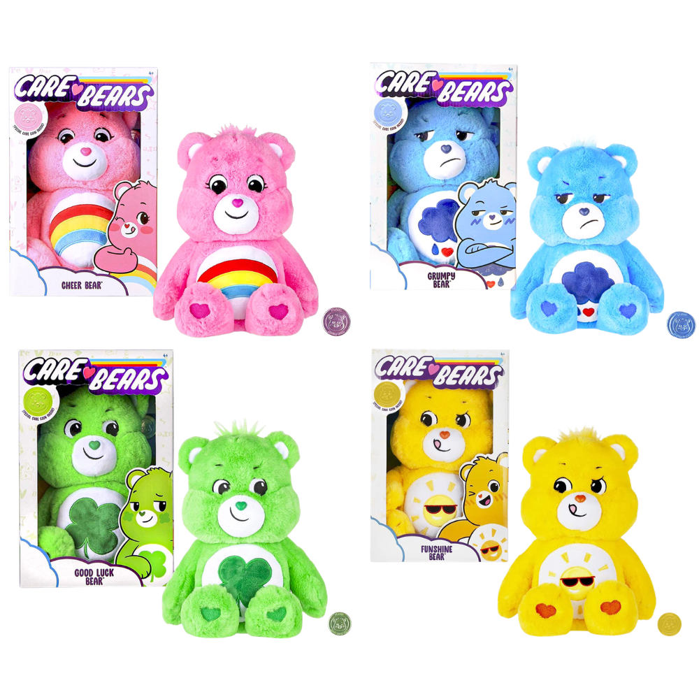 Care Bears 14" Collectible Soft Plush Toy Official Brand New Stuffed Animal Cuddly Gift for Kids & Fans
