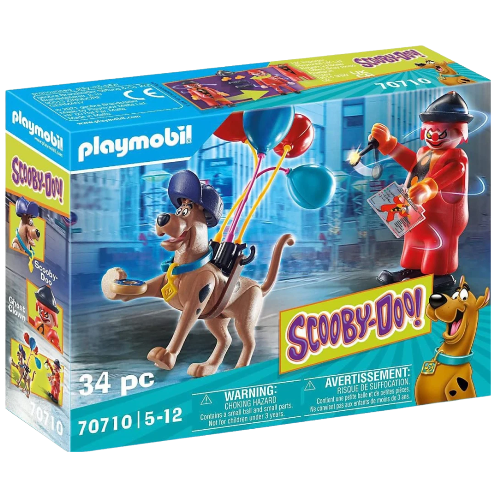 Playmobil 70710 Scooby-Doo Adventure with Ghost Clown 34pc Figure Set Kids Toy 5