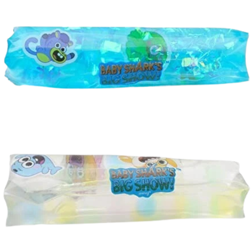 Toyland 2 Pack Baby Shark Sensory Ocean Wiggle Water Snake Squeeze Toys 3+