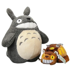 15" Studio Ghibli My Neighbor Totoro Cat Bus & Grin Totoro Plush Doll Soft Toys