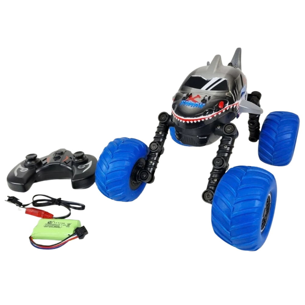 RC Transforming Shark Monster Truck 4WD 2.4GHz 100+ Poses Rock Crawler Kids 8+