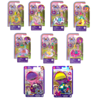 Polly Pocket Compact Playset with Micro Dolls & Metal Vehicle Mattel Gvm22 / Hkv55