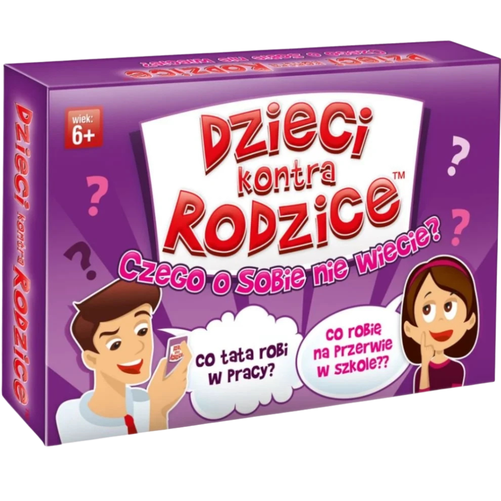 Dzieci Kontra Rodzice Family Quiz Card Game 150 Questions Kangur Polish Family Party Game