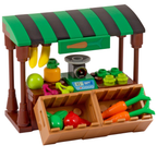 LEGO Market Stall Fruit and Veg Greengrocer City Custom Building Set MOC