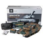 Remote Control T-90 Battle Tank RC 1:24 BB Firing Turret Lights Sound 14+