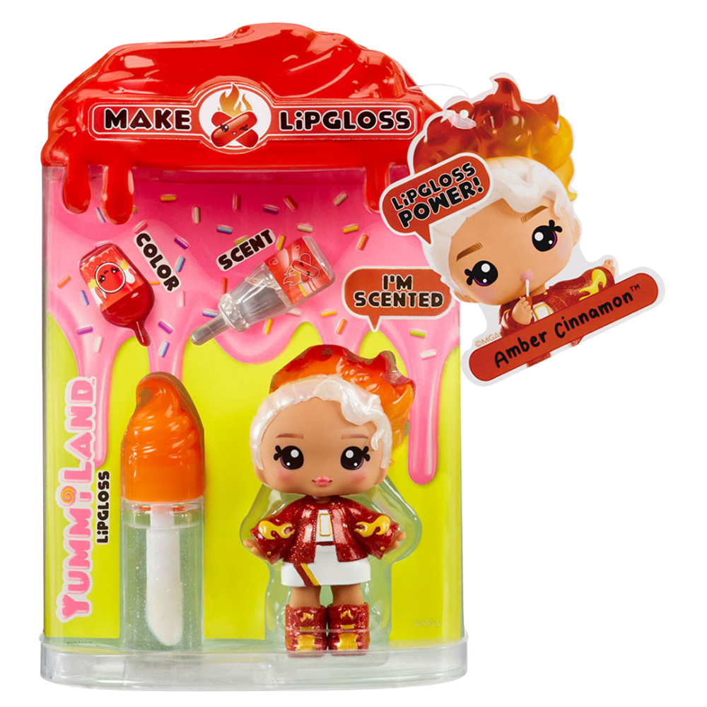 Yummiland Lip Gloss Doll Toy Scented Colour Reveal Small Doll Mystery