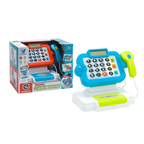 Kids Cash Register Till Supermarket Role Play Toy with Light Music Calculator & Scanner