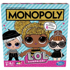 Monopoly Lol Surprise Edition Board Game E7572 Family Game for Kids Ages 8+ Collectible Dolls