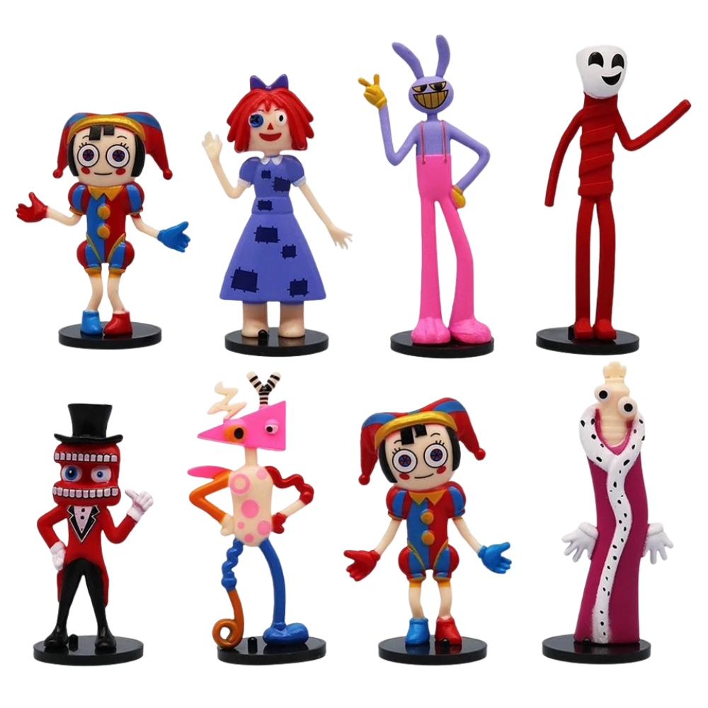 The Amazing Digital Circus 8X PVC Figures Movable Collectible Display Set