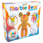 Marble Bear Pouring Kit 23cm Acrylic Paint Art & Craft Set for Kids & Adults