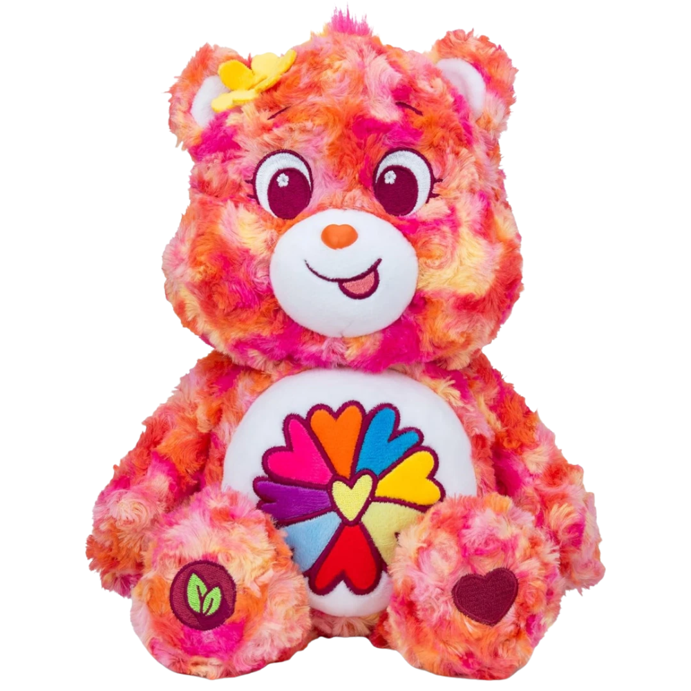 Care Bears Flower Power Bear Medium Plush Teddy Soft Toy 35cm Collectible Gift