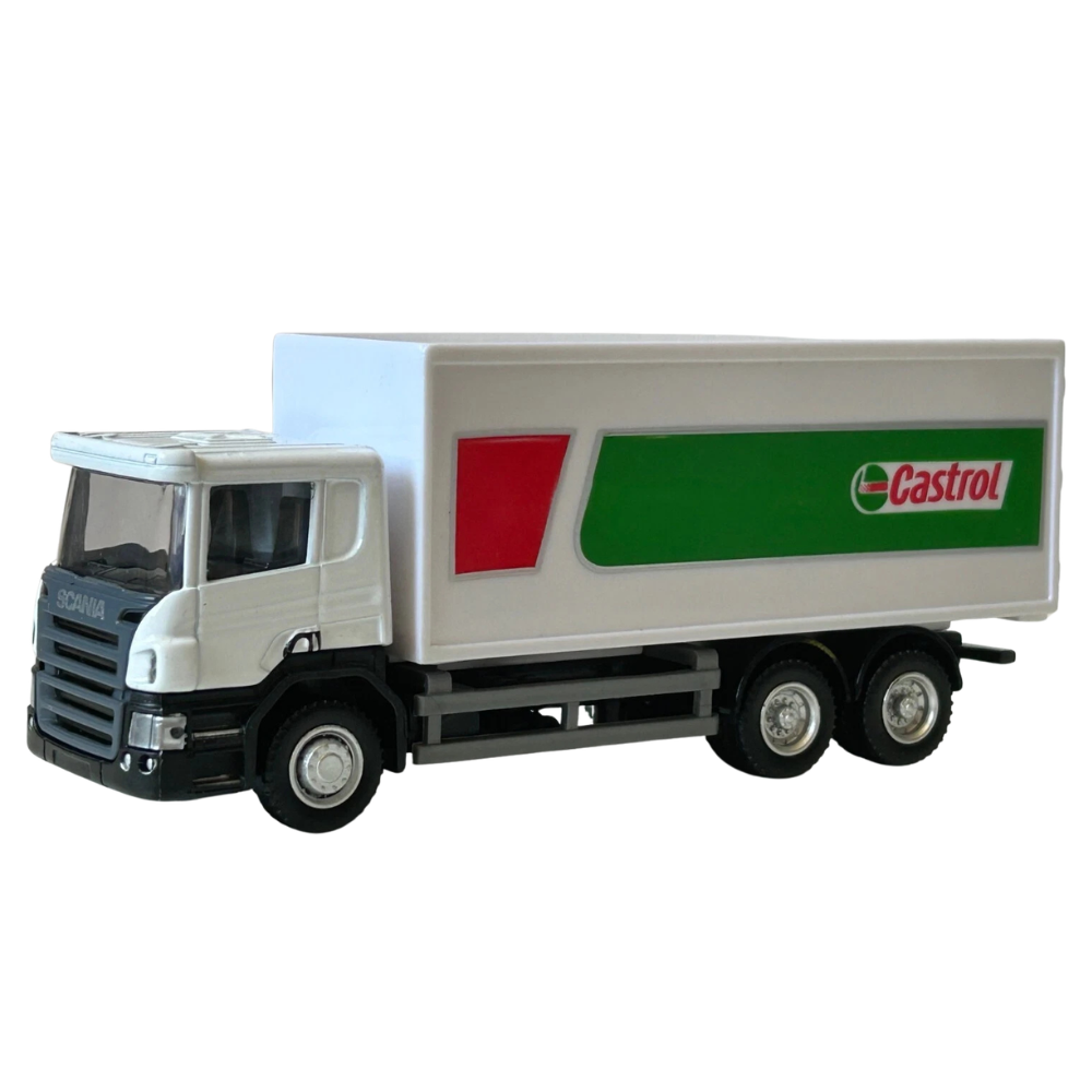 Rmz City Scania P-Series Castrol Swedish Diecast Lorry Truck Model Toy 1:64 Scale Collectible