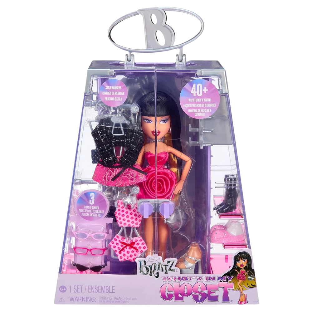 Bratz What'z in My Closet Dana Fashion Doll Playset 40+ Fashion Looks Outfits & Accessories Age 6+
