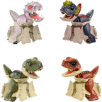 Jurassic World Hidden Hatchers 4-Pack Transforming Dinosaur Toys T. Rex & Exclusive Figures