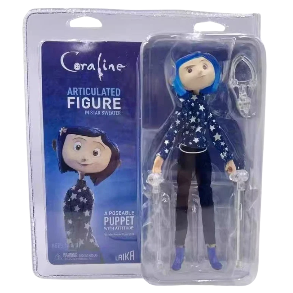 Coraline Sweater 7" 20cm Display Action Figure Collectible Toy Blue