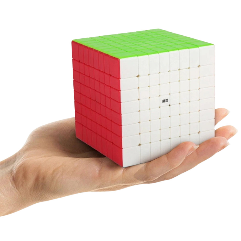 Qiyi 8x8 Stickerless Magic Cube Puzzle Super Smooth Fast Speed Cube Toy for Brain Training