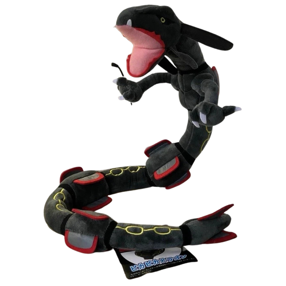 Pokémon Shiny Rayquaza Plush Soft Toy 70cm Bendable Posable Dragon Teddy Gift