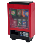 LEGO Drinks Vending Machine with Crisps, Printed Cans & Keypad 38pc City MOC
