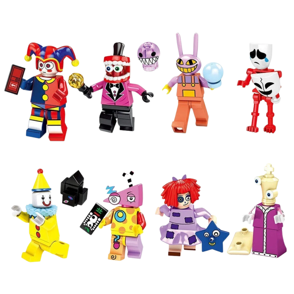 2026 8PCS The Amazing Digital Circus Action Figure Building Blocks Set Gift