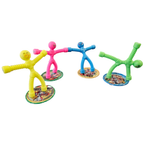 12x Magnet Men Happy Face Fridge Silicone Q-Man Party Bag Toys
