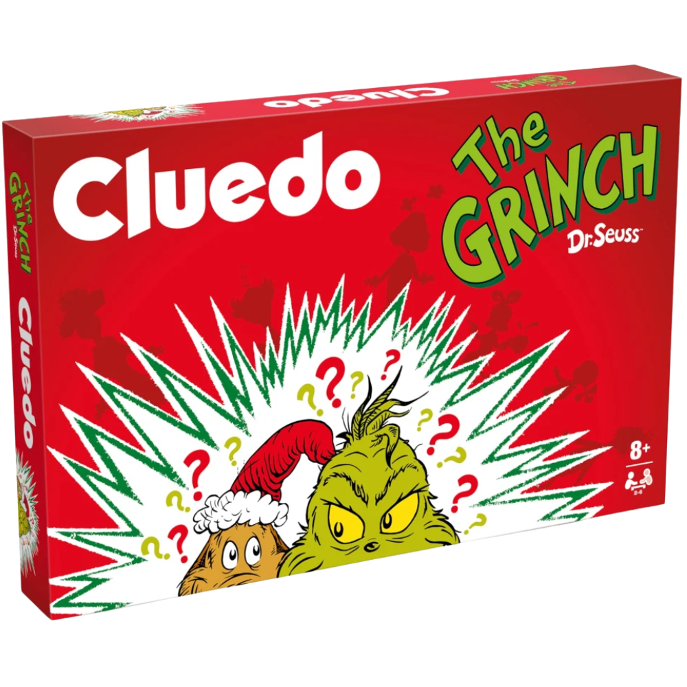 Cluedo the Grinch Board Game Festive Mystery Family Game Christmas Holiday Indoor Fun Toy
