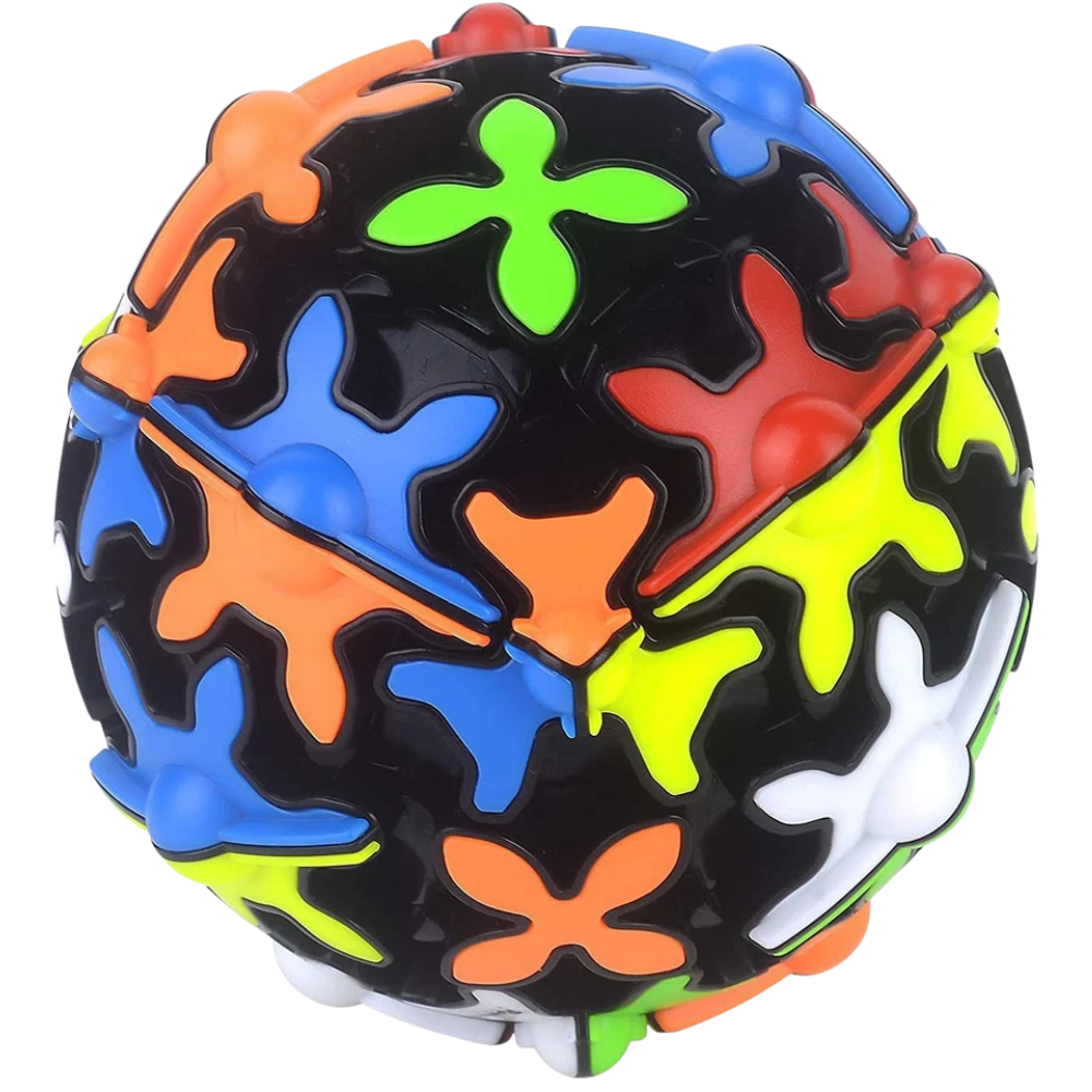 QiYi Gear Ball Cube 3D Puzzle, Spherical Gear Magic Speed Cube Toy for Kids & Adults