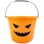 Abeec Halloween Bucket 1 Pack Classic Pumpkin Trick-Or-Treat Pail for Kids Party Fun Toy